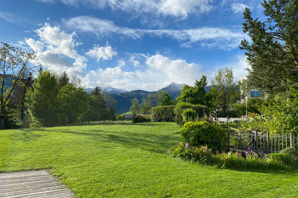 Enough space, surrounded by greenery